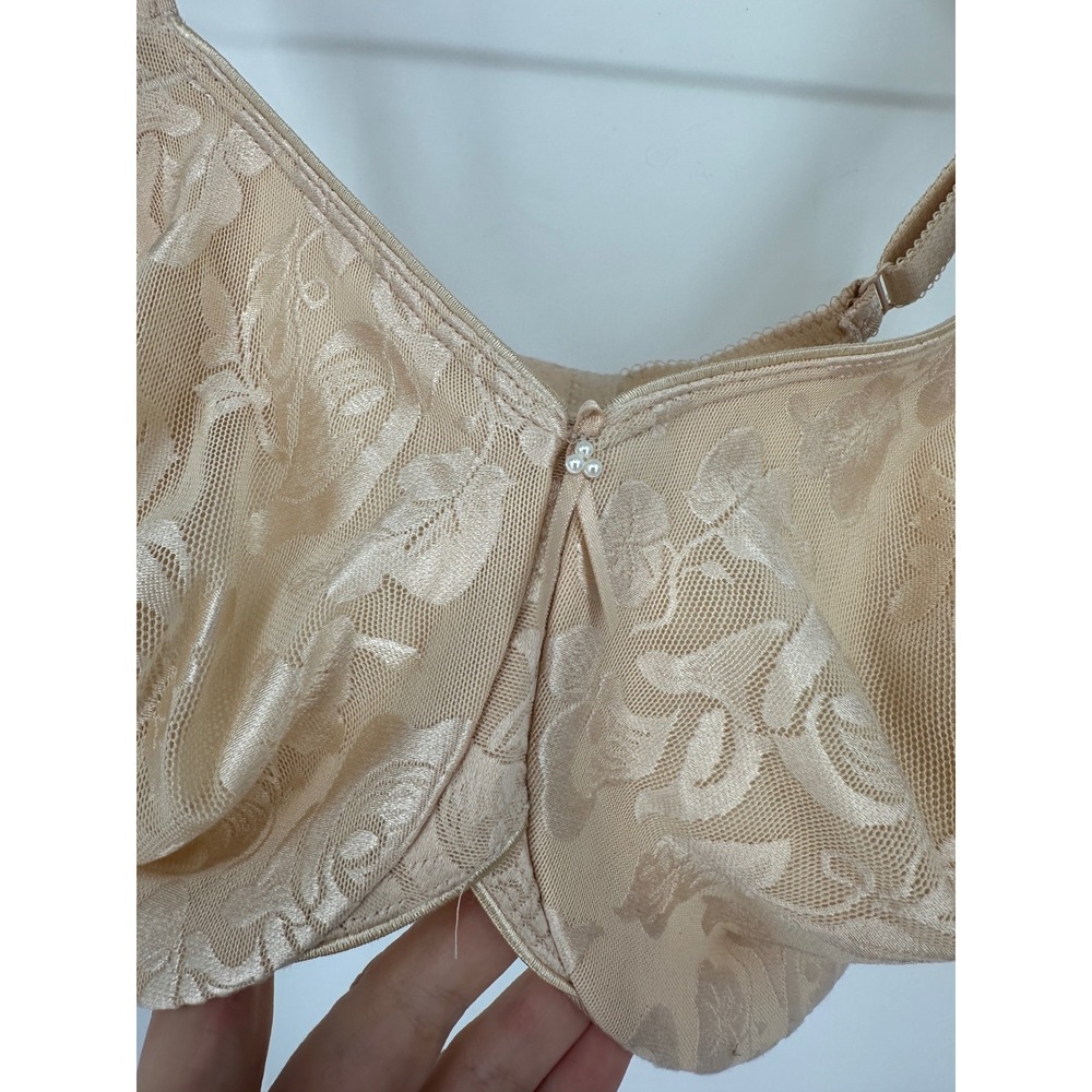 Wacoal Bra Women 36DD Nude Awareness Underwire Full Coverage Jacquard Floral NWT - Picture 8 of 10